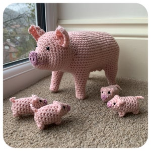 Pig with Piglets Crochet Pattern image 2