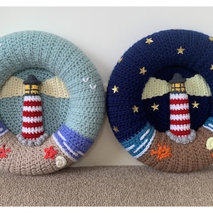 Lighthouse Wreath Crochet Pattern