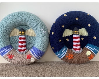 Lighthouse Wreath Crochet Pattern