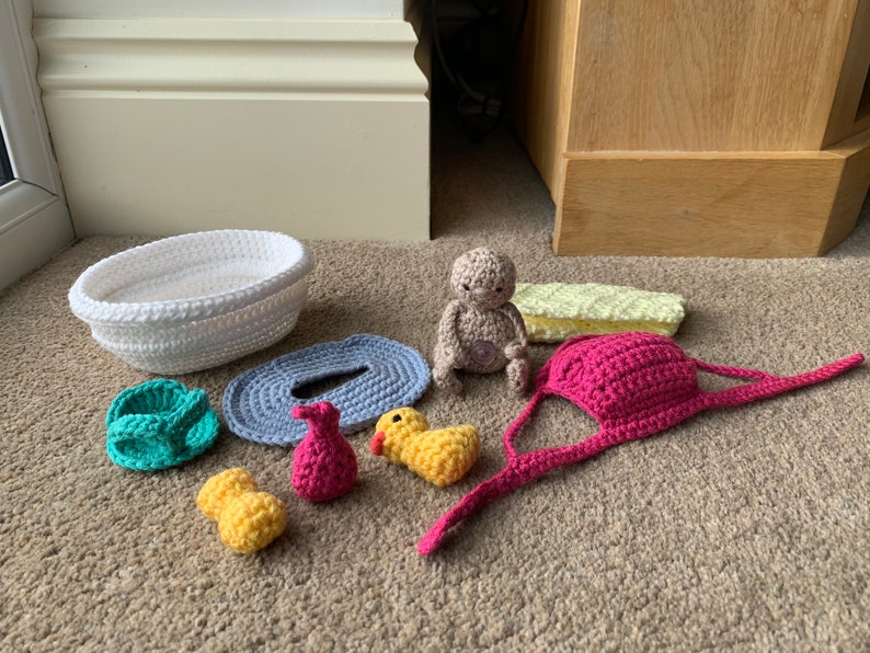 Baby & BathTime Accessories Set Crochet Pattern Etsy