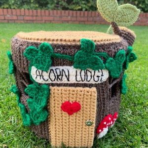 Squirrel & Hollow Log House Crochet Pattern image 2