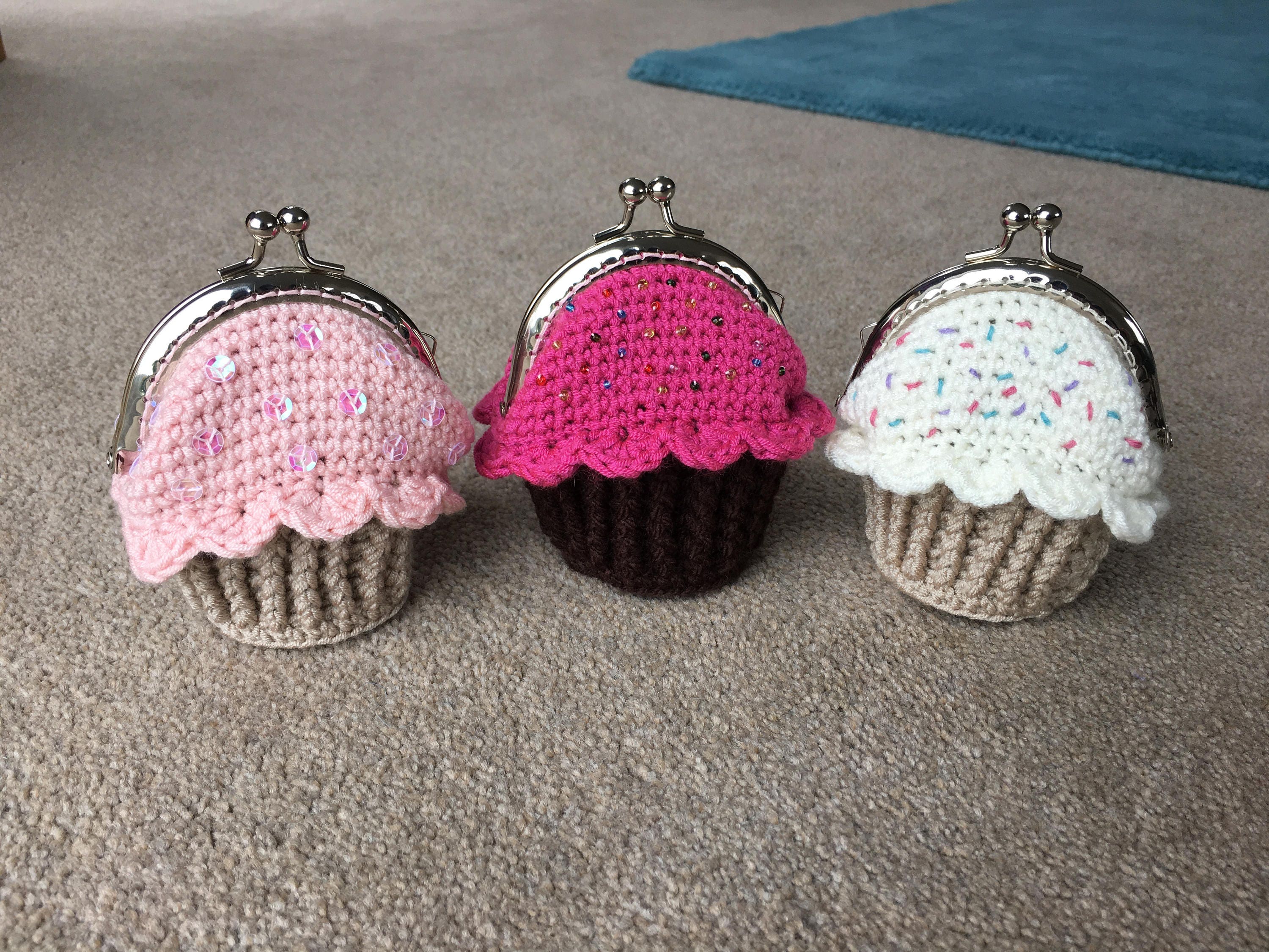 Cupcake Coin Purse Crochet Pattern - Etsy UK