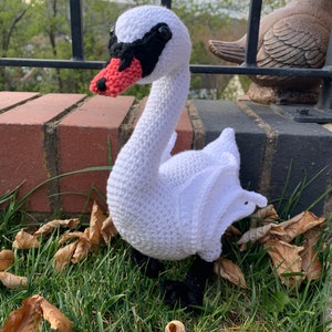 Swan with Hatching Cygnet Crochet Pattern image 2