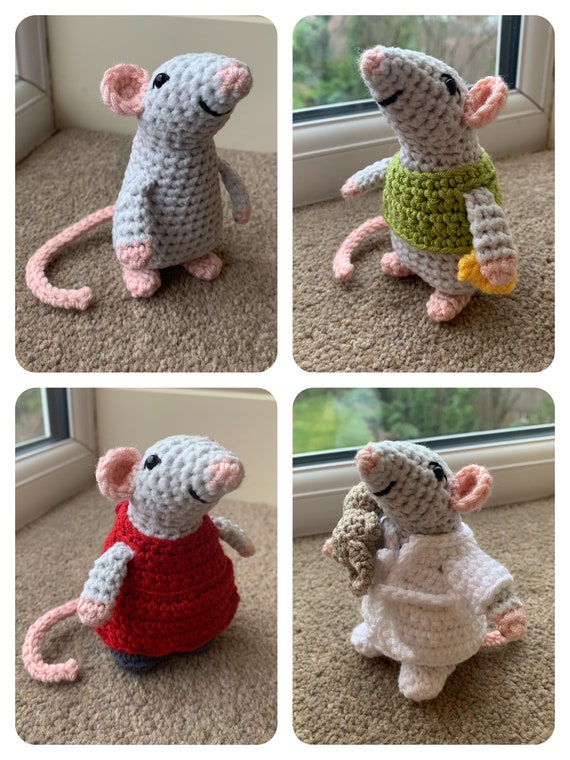 Mouse in a Suitcase Crochet Pattern - Etsy