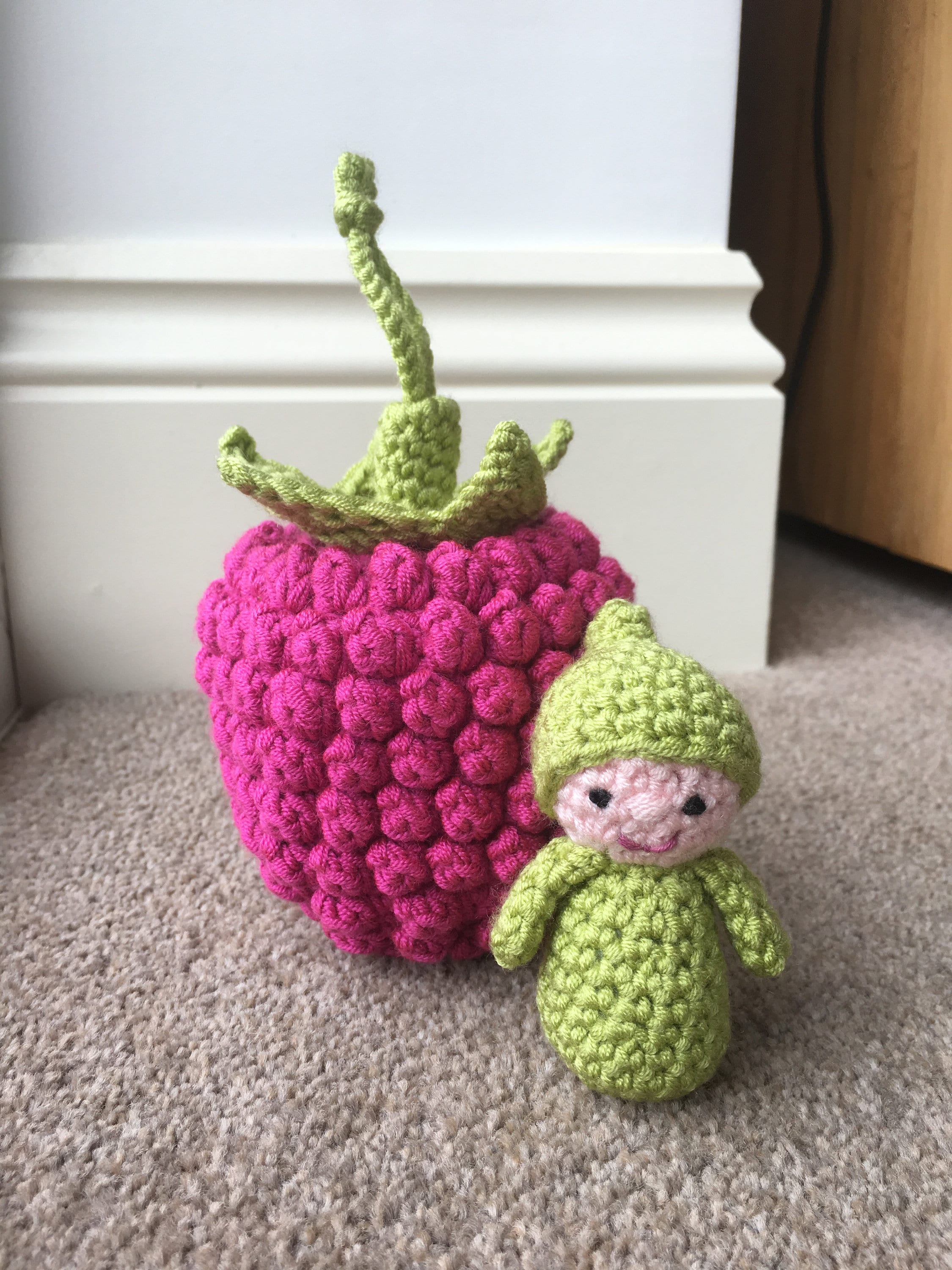 Raspberry Pocket Pal Crochet Pattern | Etsy