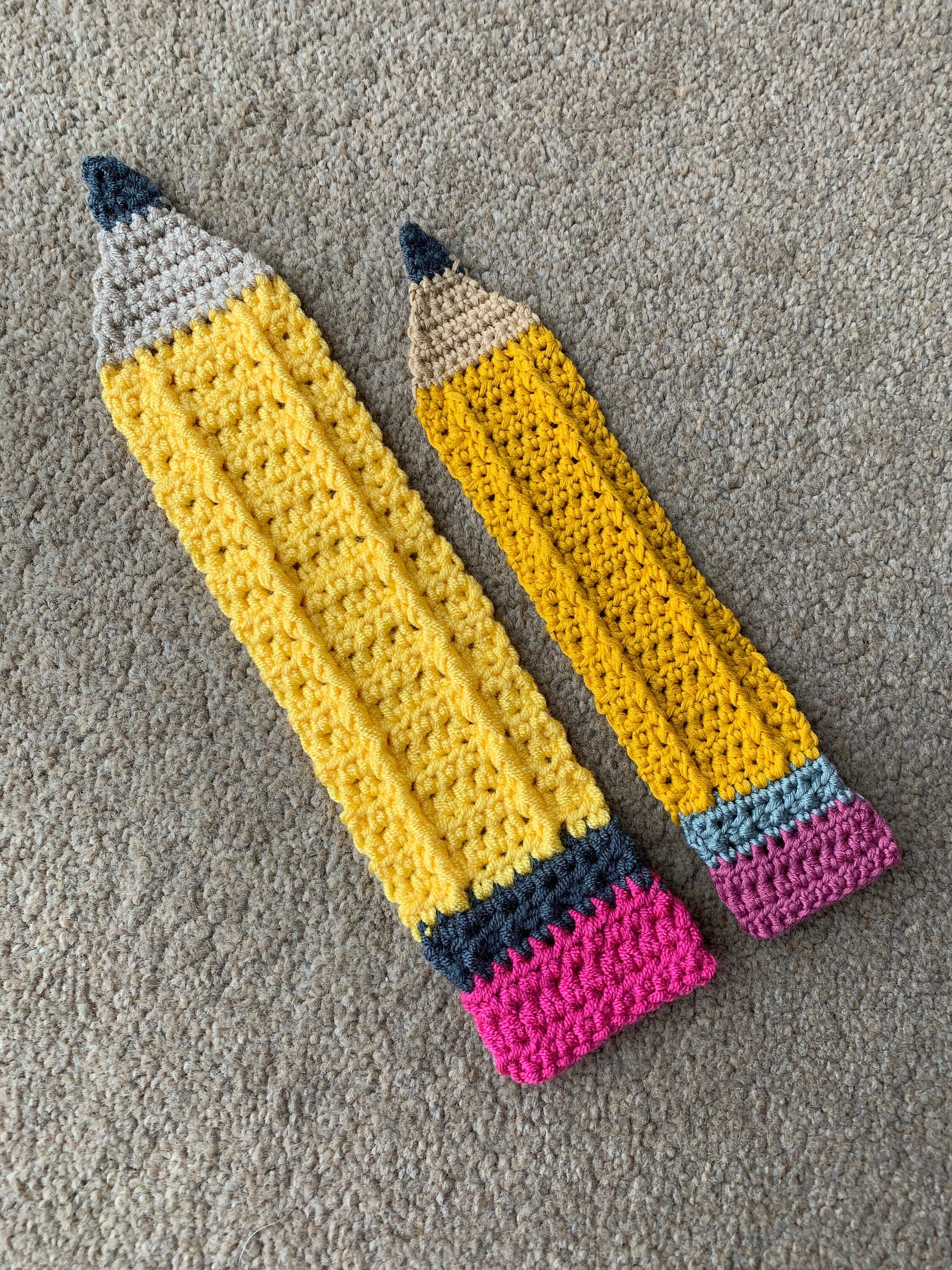 Pencil Bookmark Crochet Pattern Etsy