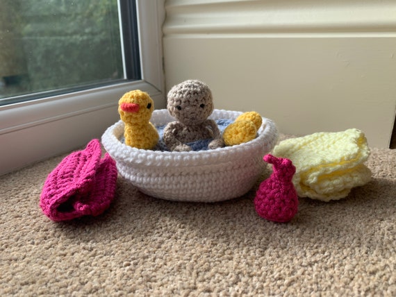 Patron de crochet para bebe y accesorios para el bano Etsy Espana