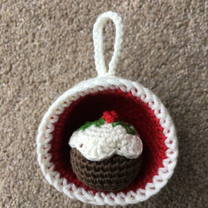 Christmas Bauble Ornaments, Pudding & Candle Crochet Patterns image 2