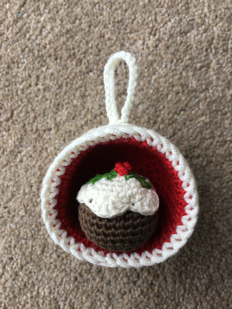 Christmas Bauble Ornaments, Pudding & Candle Crochet Patterns image 2