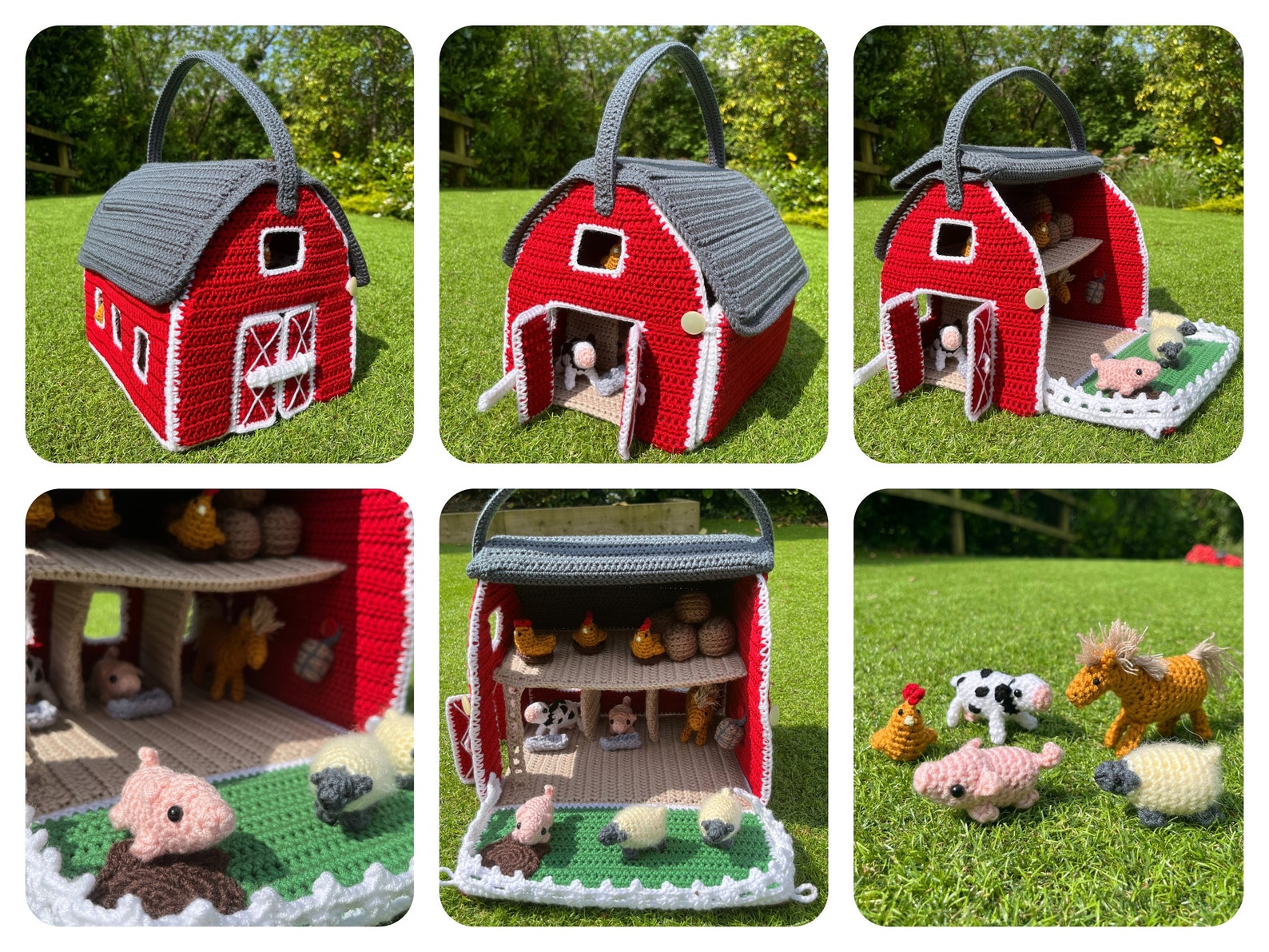 Farm Animals in a Barn Crochet Pattern – Etsy