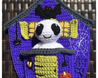 Ghost in a Haunted House Crochet Pattern