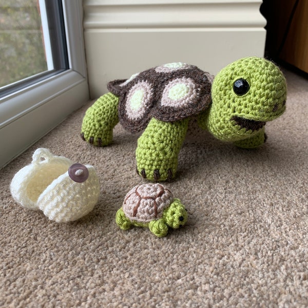 Tortoise & Hatching Baby Crochet Pattern