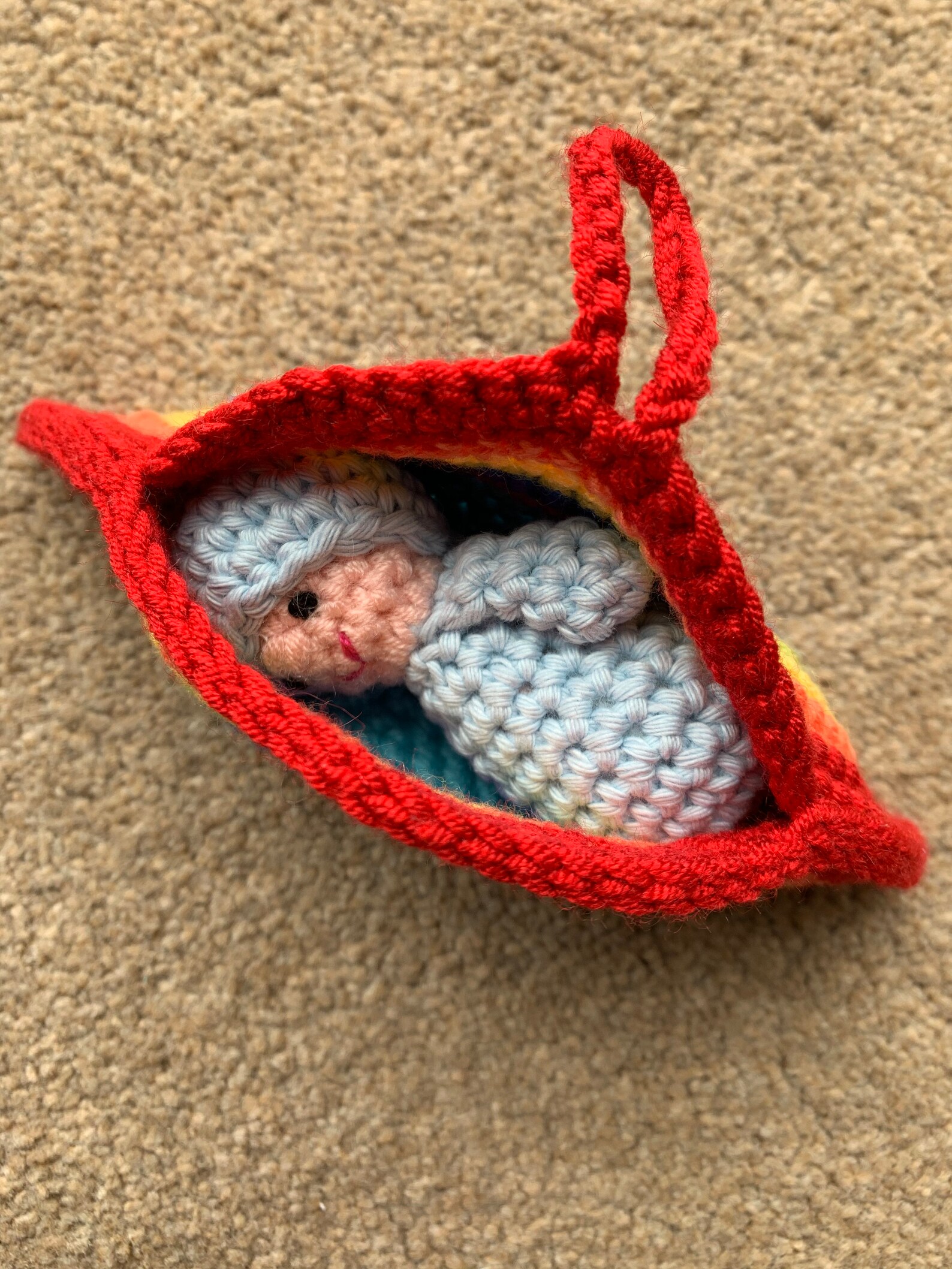 Rainbow Pocket Pal Crochet Pattern - Etsy