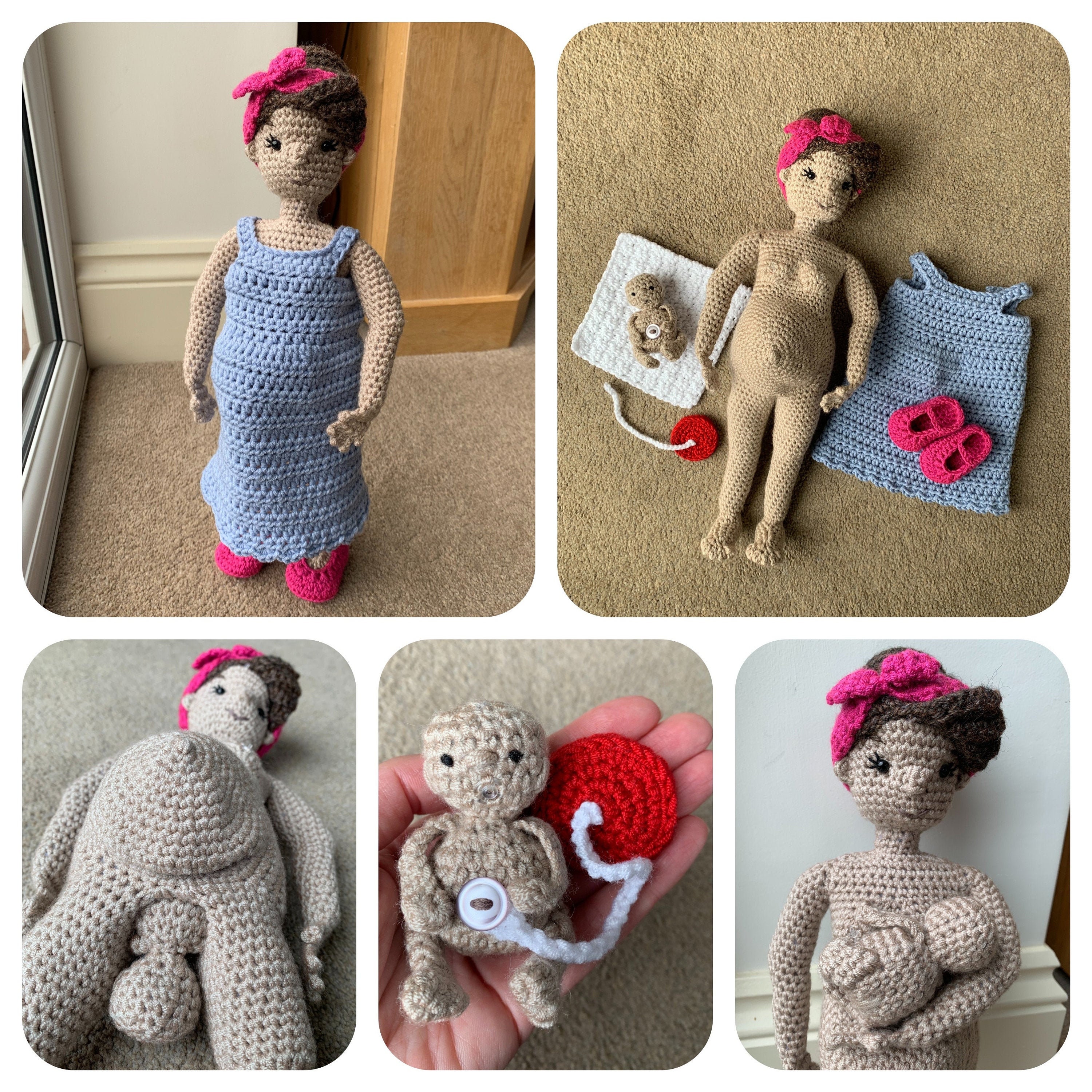 Birthing Mother & Baby Crochet Pattern Etsy