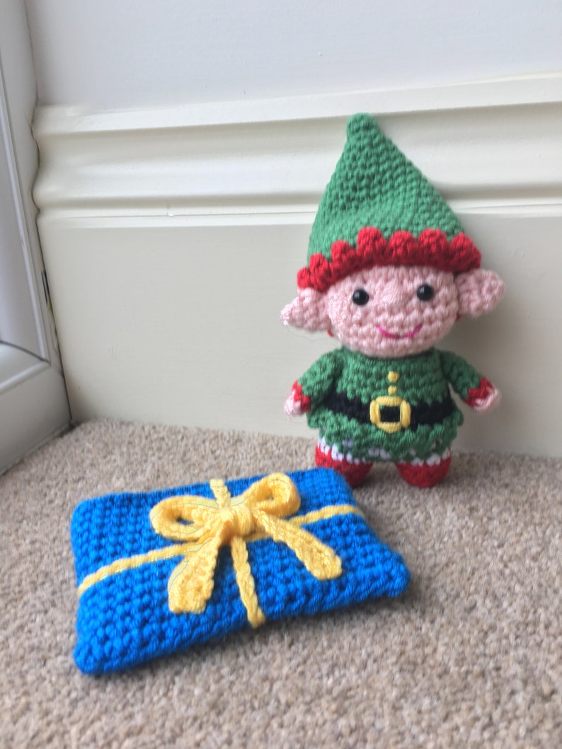 Elf in a Present Sleeping Bag Crochet Pattern image 4