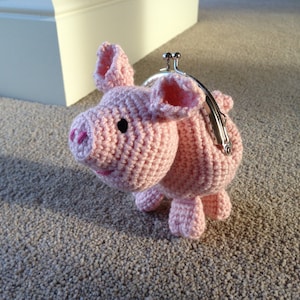 Pig Coin Purse Crochet Pattern