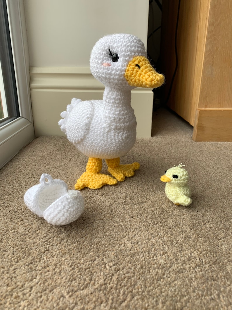 Duck with Hatching Duckling Crochet Pattern image 9