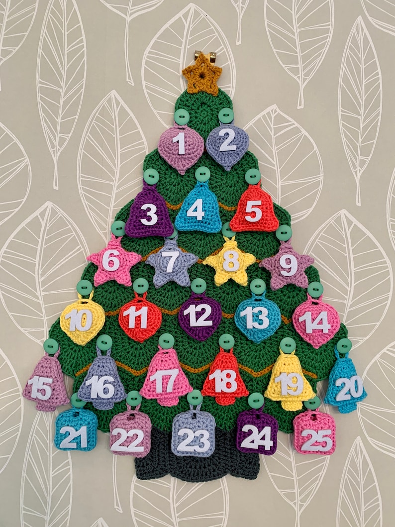 Christmas Tree Advent Calendar Crochet Pattern image 2