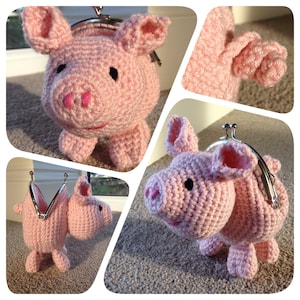Pig Coin Purse Crochet Pattern