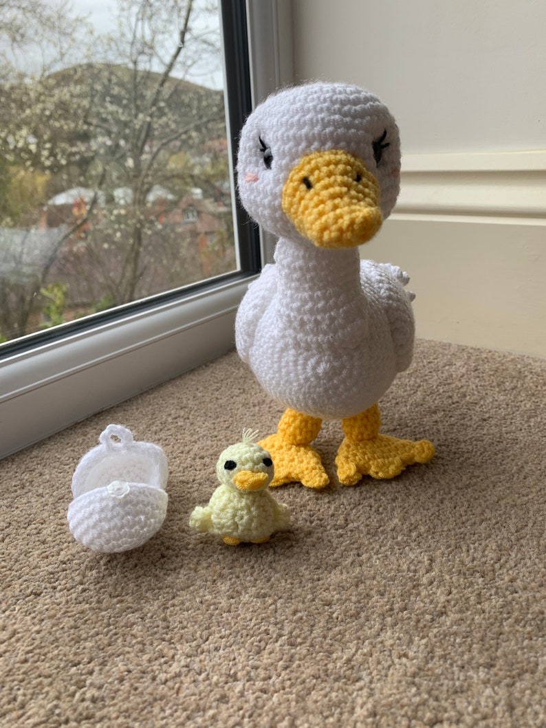 Duck with Hatching Duckling Crochet Pattern image 8