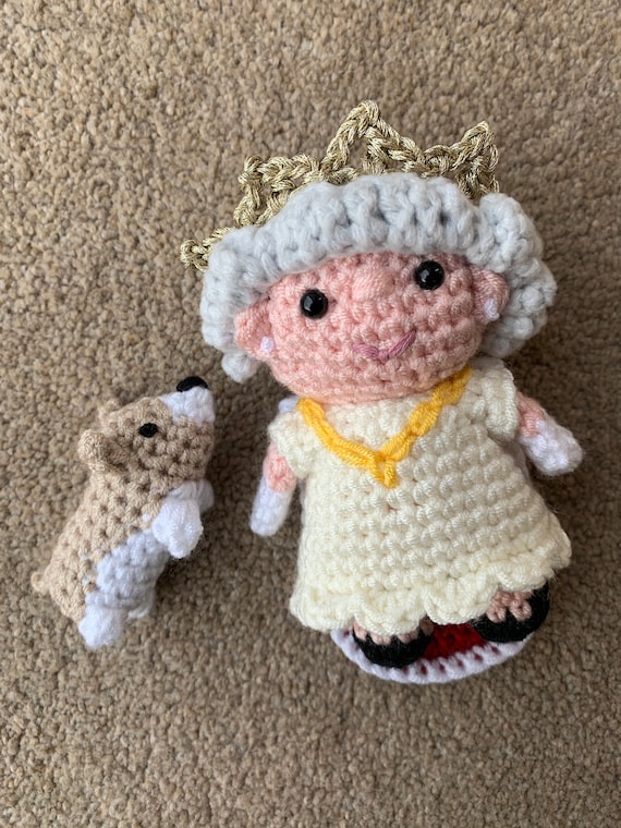 Queen Corgi in a Castle Crochet Pattern New Zealand