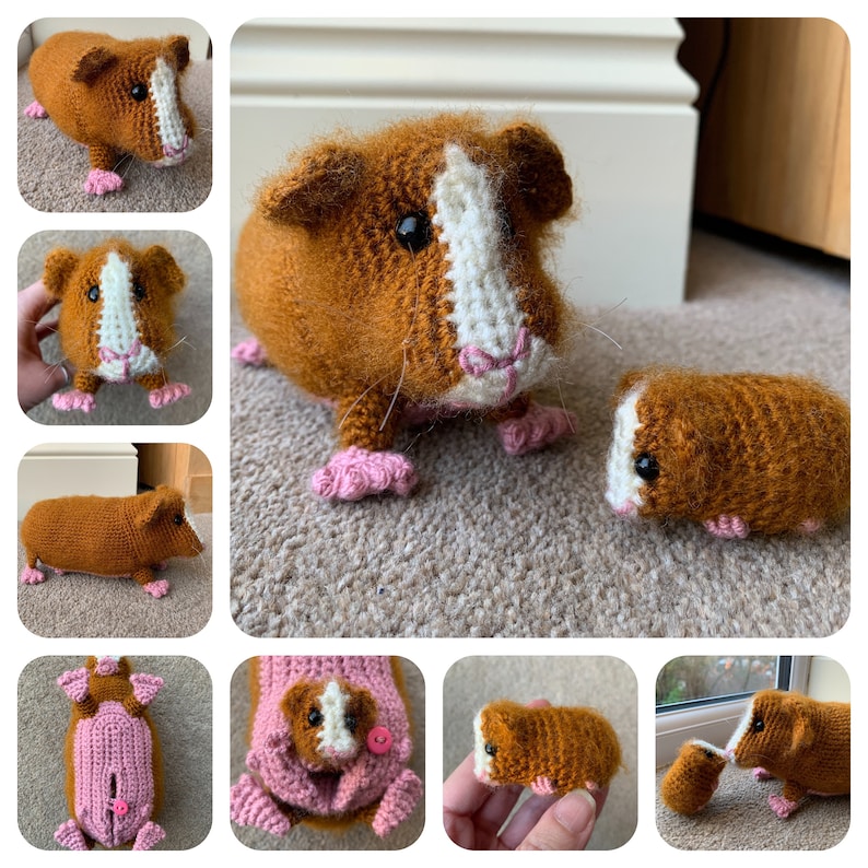 Guinea Pig with Baby Crochet Pattern zdjęcie 1
