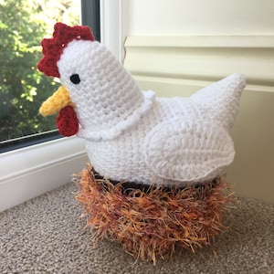 Laying Hen with Chick Crochet Pattern image 9