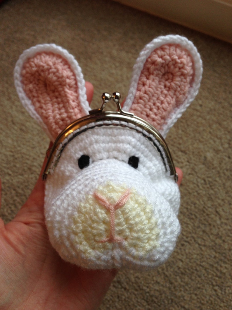 Rabbit Coin Purse Crochet Pattern Etsy