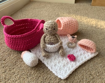 Baby Accessories Set Crochet Pattern