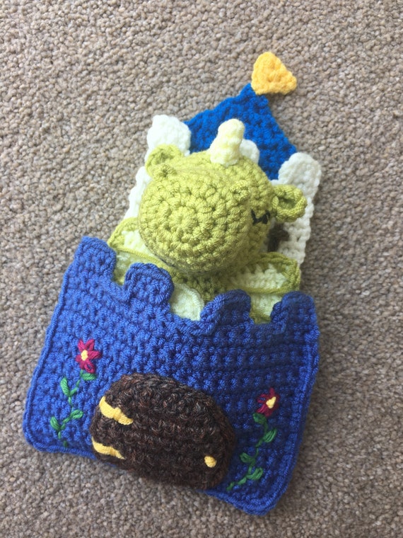 Dragon in a Castle Sleeping Bag Crochet Pattern - Etsy Australia
