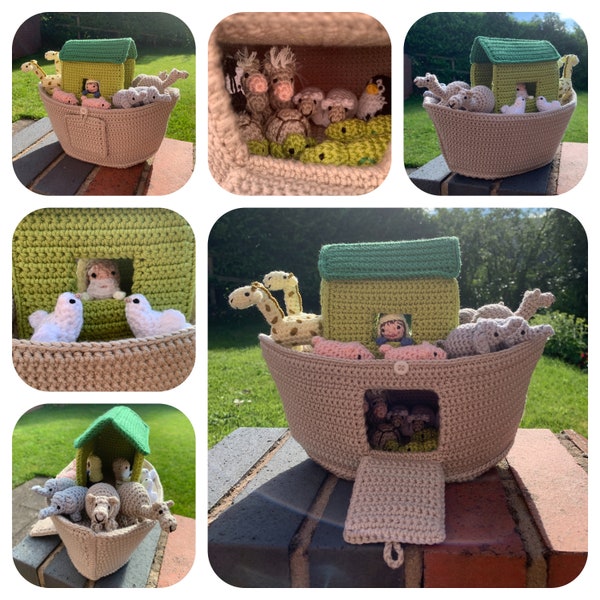 Noah's Ark & Animals Crochet Pattern