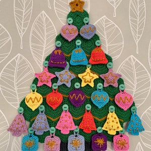 Christmas Tree Advent Calendar Crochet Pattern - Etsy