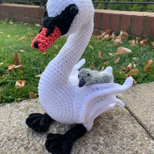 Swan with Hatching Cygnet Crochet Pattern image 10