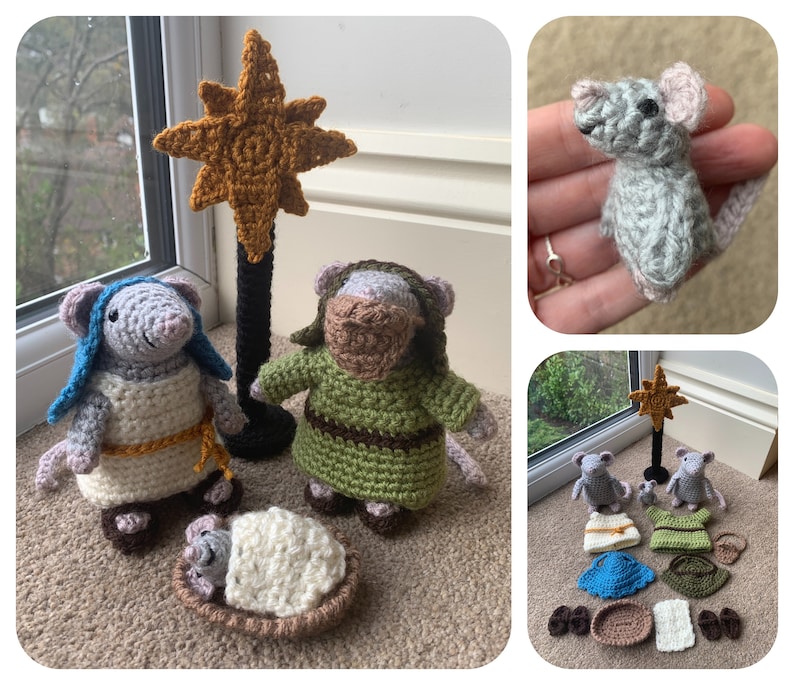 Nativity Mice Crochet Pattern - Etsy