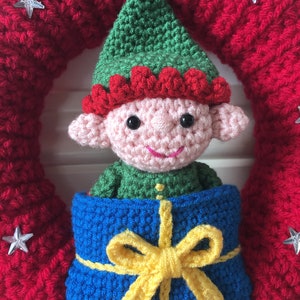 Elf in a Present Sleeping Bag Crochet Pattern image 6