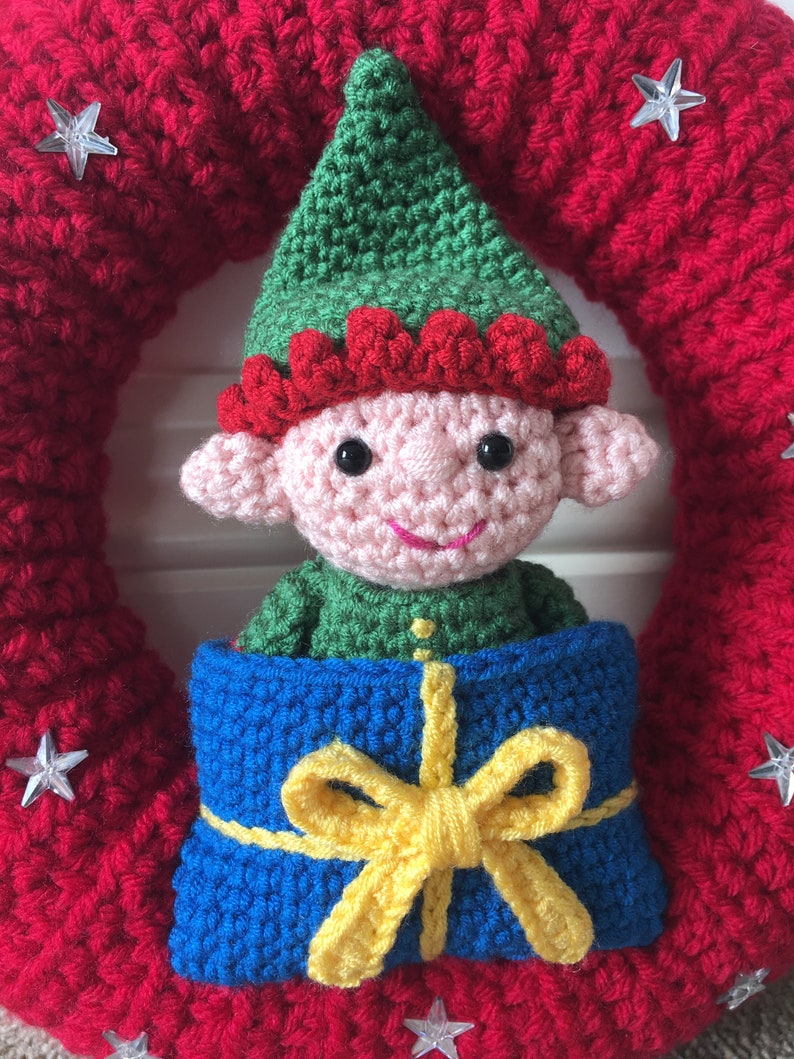 Elf in a Present Sleeping Bag Crochet Pattern Etsy