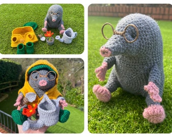 Maurice the Gardening Mole, Crochet Pattern