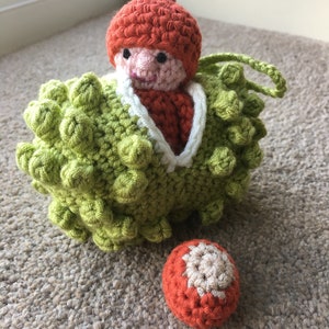 Conker Muschel Pocket Pal Häkelanleitung