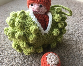 Conker Shell Pocket Pal Crochet Pattern