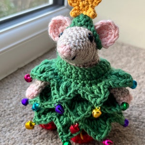 Christmas Mousefits, Tree, Angel & Pudding Outfits Crochet Pattern