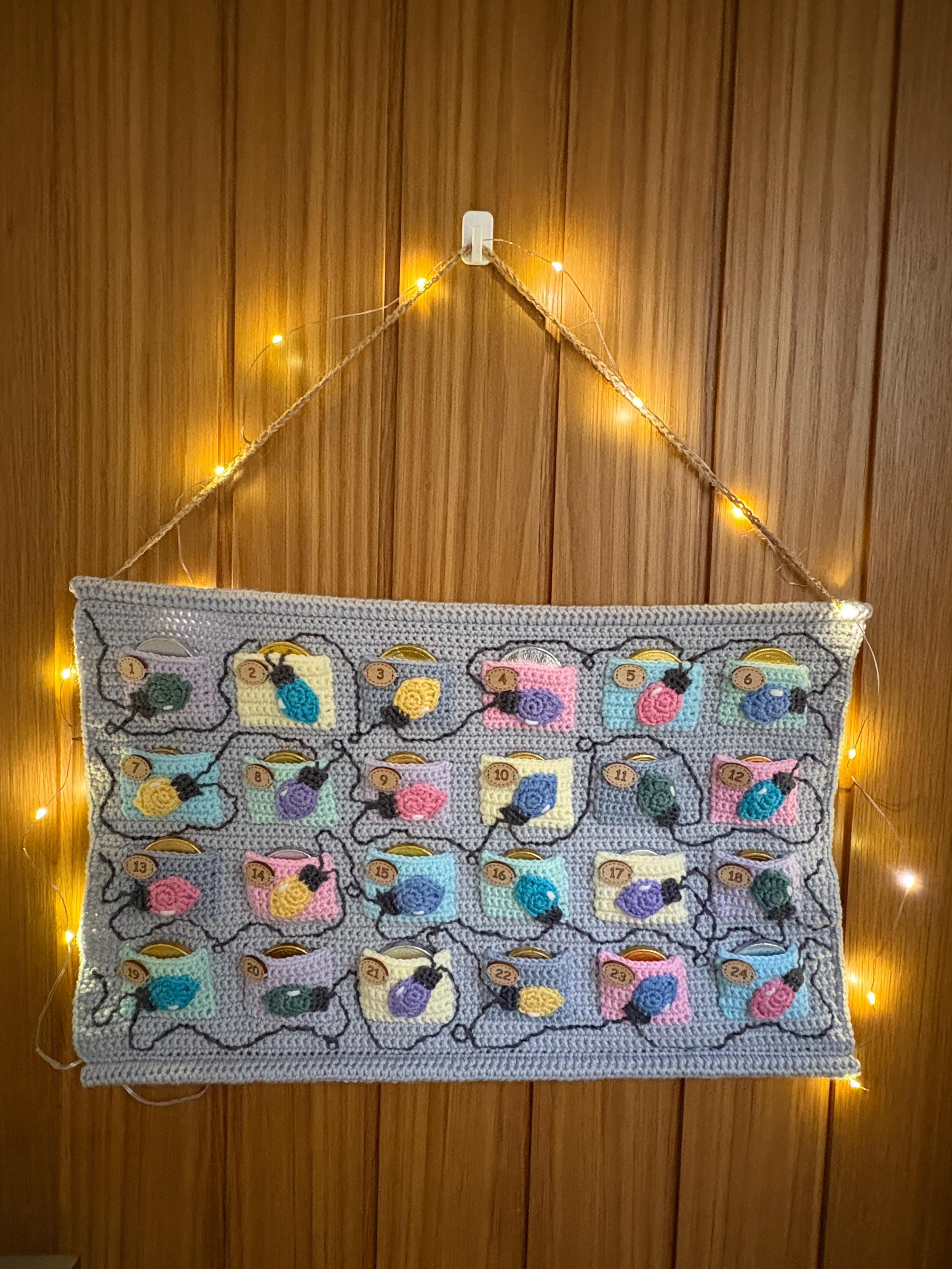 クリスマスライトのアドベントカレンダーのかぎ針編みパターン - Etsy 日本