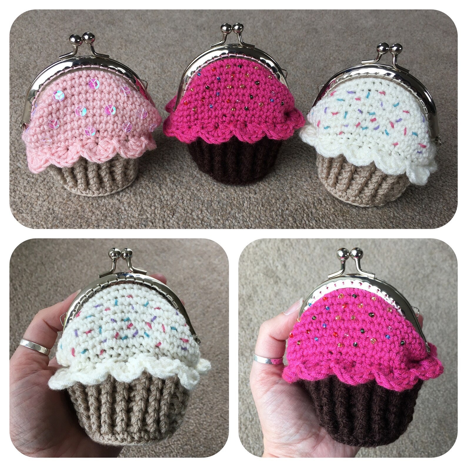 Cupcake Coin Purse Crochet Pattern - Etsy