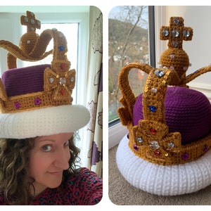 Coronation Crown Crochet Pattern image 1