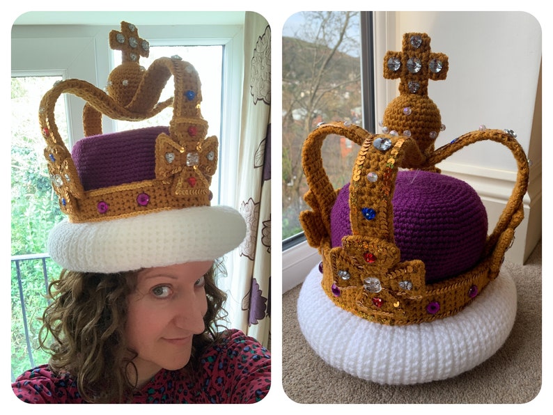 Coronation Crown Crochet Pattern image 1