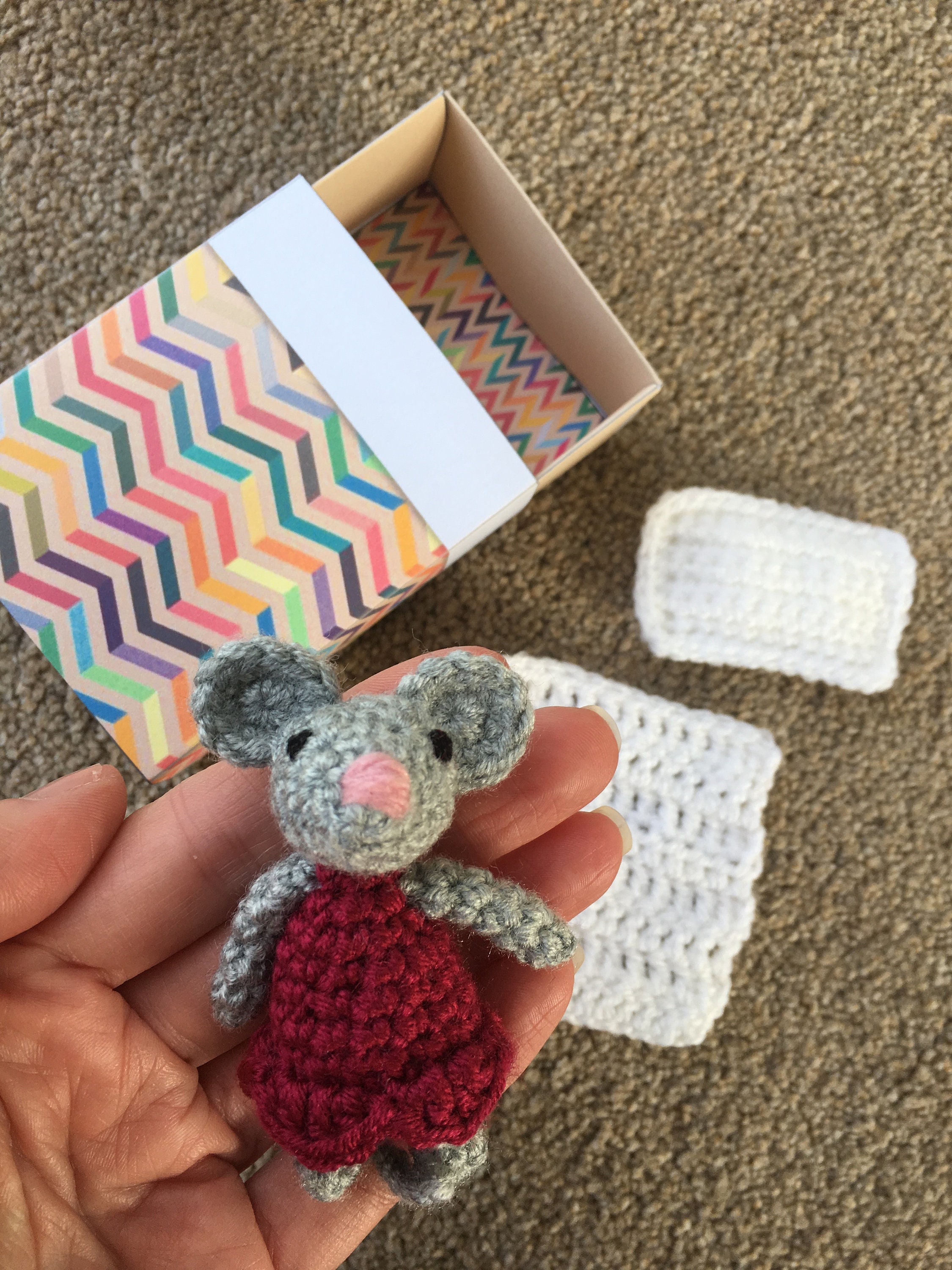 Matchbox Girl Mouse Crochet Pattern Etsy