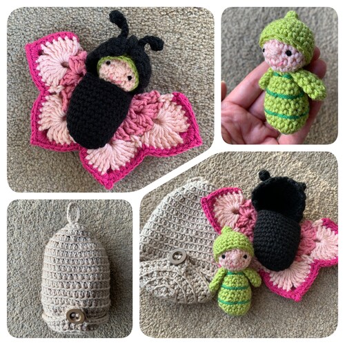 Raspberry Pocket Pal Crochet Pattern - Etsy