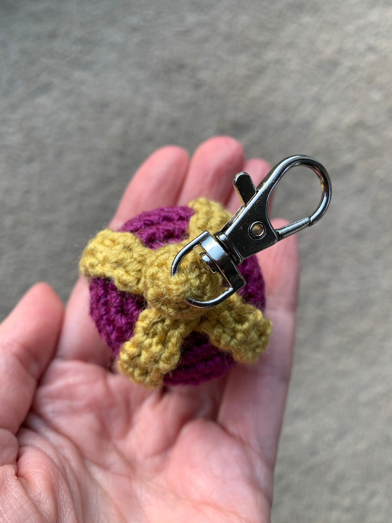 Small Crown Keychain Crochet Pattern Queen's Jubilee Etsy