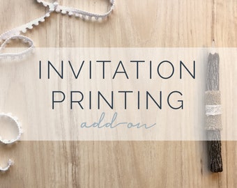 Printing Add-on for Digital Invitation purchased