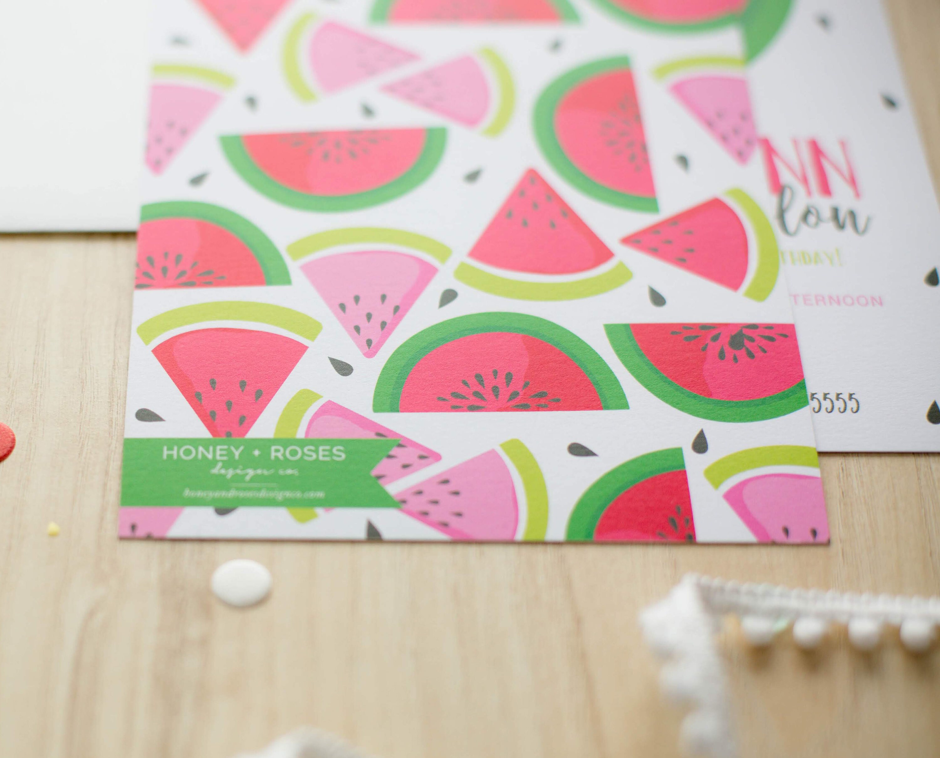 Editable One in a Melon Watermelon Birthday Invitation, Instant ...