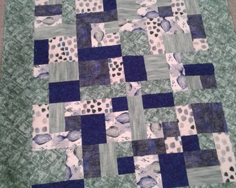 Green and Blue Fish Quilt